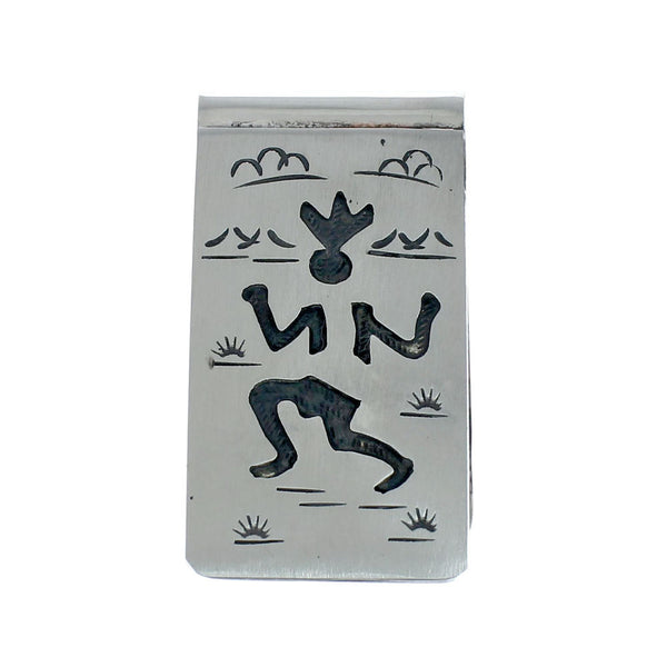 Genuine Sterling Silver Native American Kokopelli Money Clip SN20358